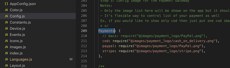 config payments
